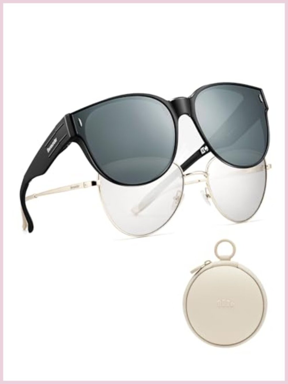 Polarized Fit Over Sunglasses Lightweight Folding for Prescription Glasses